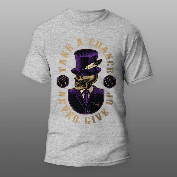 Take a chance | muška i ženska majica (bela, crna, siva) - Image 3