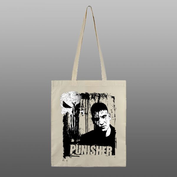 The Punisher1 – beli/natur ceger sa štampom - Image 2