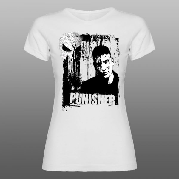 The Punisher1 | muška i ženska majica (bela, crna, siva) - Image 3