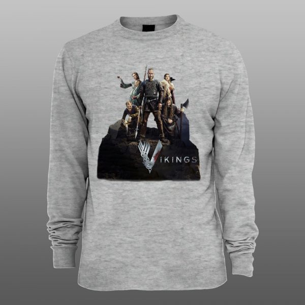 Vikings8 | muški i ženski duks (bela, crna, siva) - Image 3