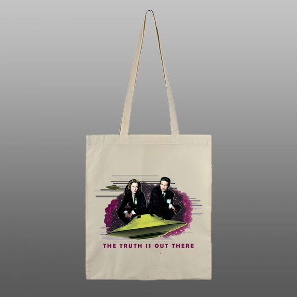 X-Files4 – beli/natur ceger sa štampom - Image 2