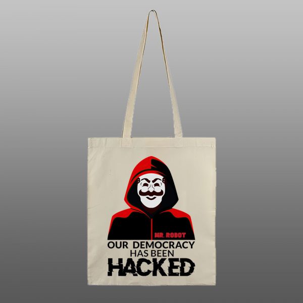 Mr robot19 – beli/natur ceger sa štampom - Image 2