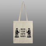 Wash your damn hands – beli/natur ceger sa štampom - Image 2