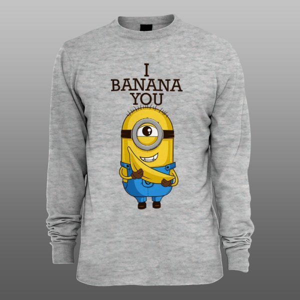 Minions 06 | muški i ženski duks (bela, crna, siva) - Image 3