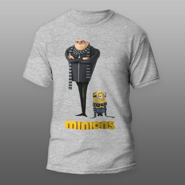 Minions 09 | muška i ženska majica (bela, crna, siva) - Image 3