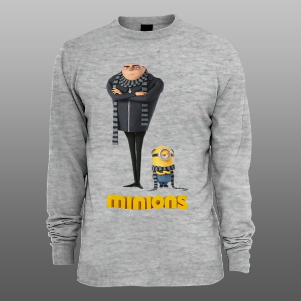 Minions 09 | muški i ženski duks (bela, crna, siva) - Image 3