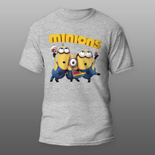 Minions 12 | muška i ženska majica (bela, crna, siva) - Image 3