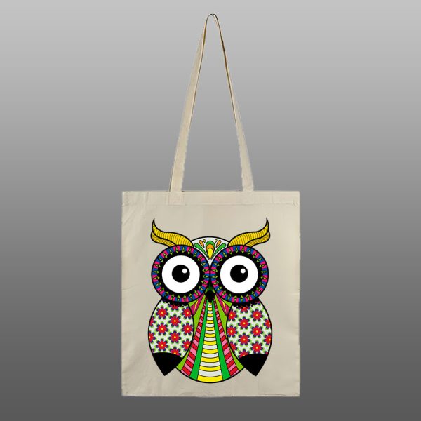 Sova 06 – beli/natur ceger sa štampom - Image 2