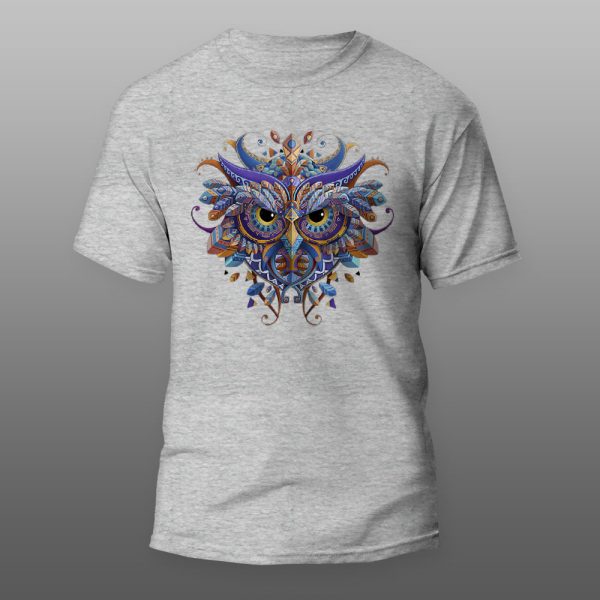 Sova 08 | muška i ženska majica (bela, crna, siva) - Image 3