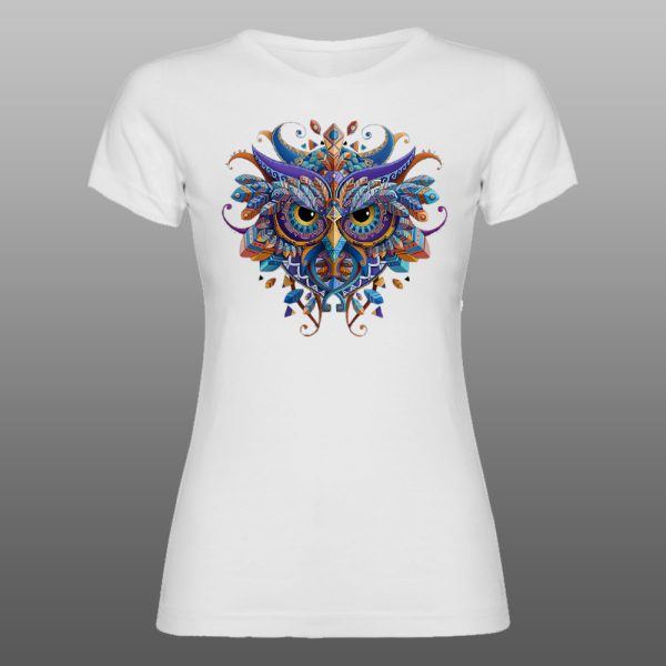 Sova 08 | muška i ženska majica (bela, crna, siva) - Image 4