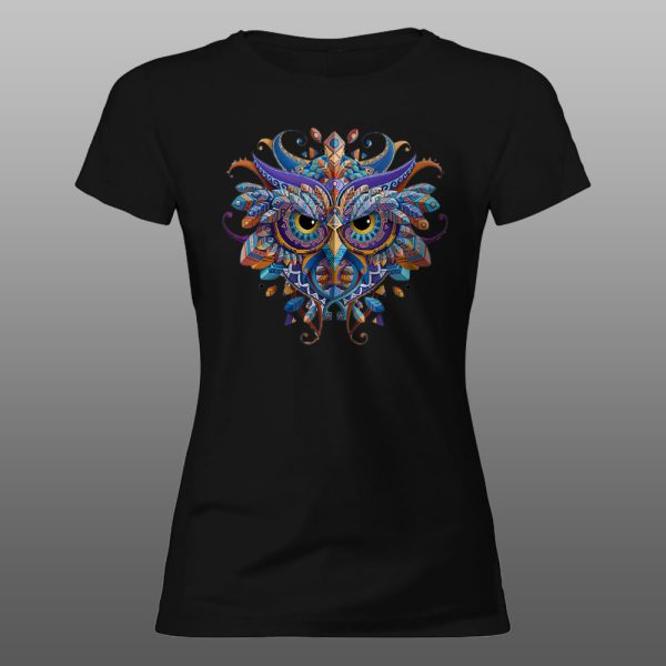 Sova 08 | muška i ženska majica (bela, crna, siva) - Image 5