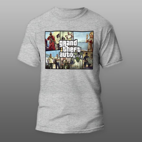 Grand Theft Auto 04 | muška i ženska majica (bela, crna, siva) - Image 3