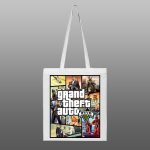 Grand Theft Auto 07 – beli/natur ceger sa štampom