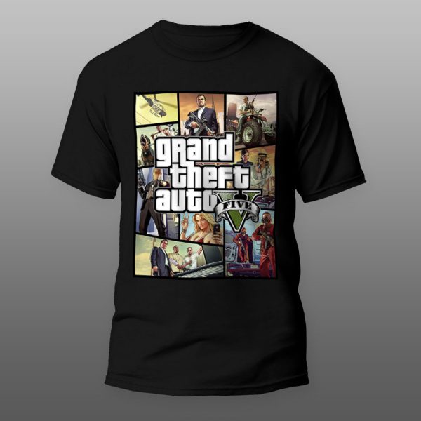 Grand Theft Auto 07 | muška i ženska majica (bela, crna, siva) - Image 2