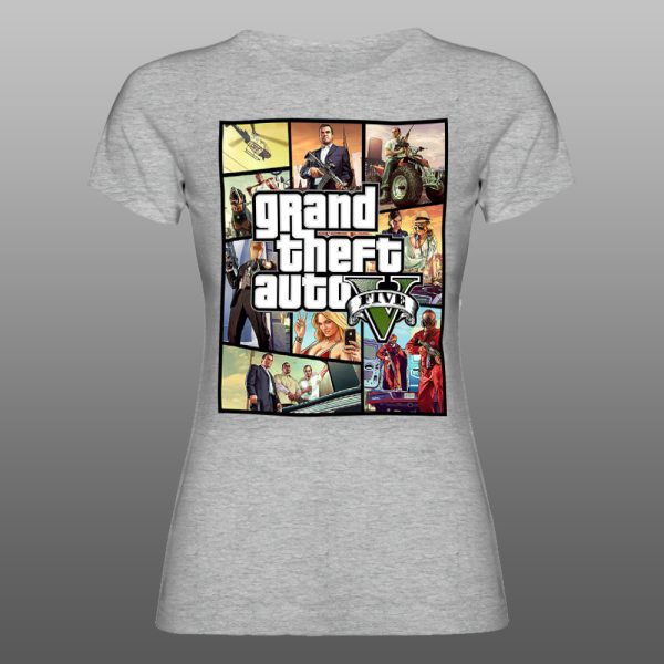 Grand Theft Auto 07 | muška i ženska majica (bela, crna, siva) - Image 6