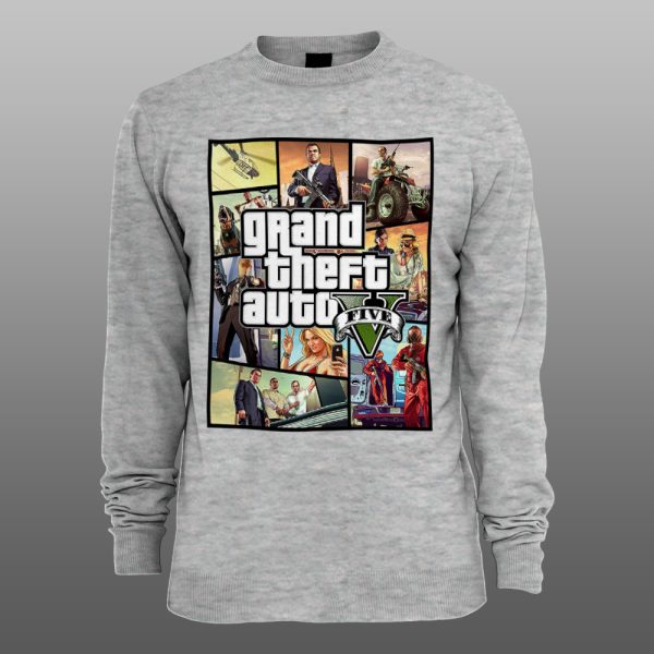 Grand Theft Auto 07 | muški i ženski duks (bela, crna, siva) - Image 3