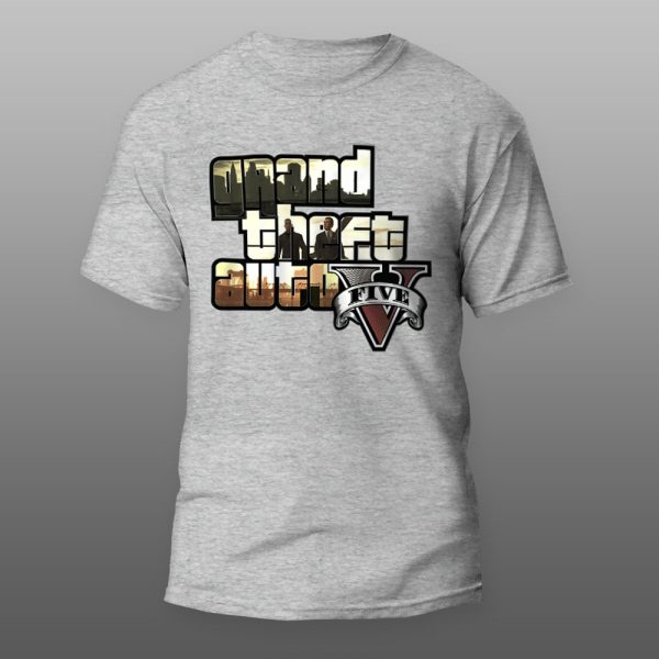 Grand Theft Auto 08 | muška i ženska majica (bela, crna, siva) - Image 3