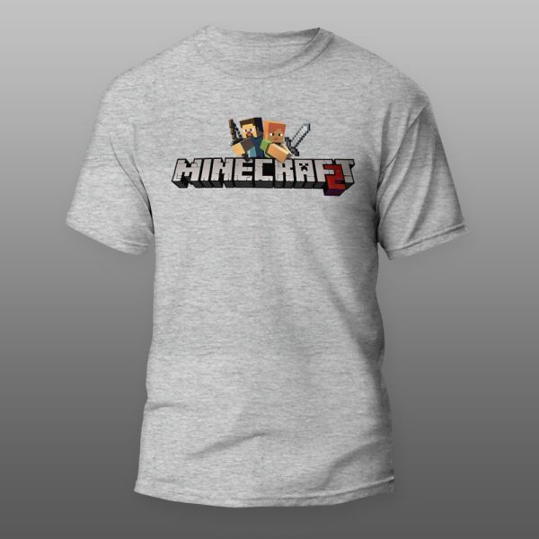 Minecraft 04 | muška i ženska majica (bela, crna, siva) - Image 3