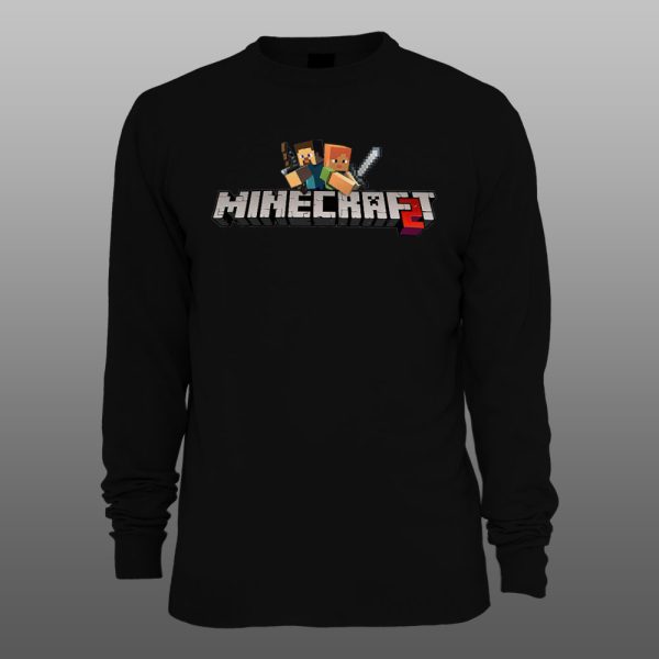 Minecraft 04 | muški i ženski duks (bela, crna, siva) - Image 2