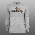 Minecraft 04 | muški i ženski duks (bela, crna, siva) - Image 3