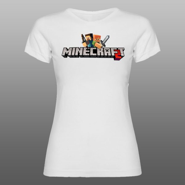 Minecraft 04 | muška i ženska majica (bela, crna, siva) - Image 4