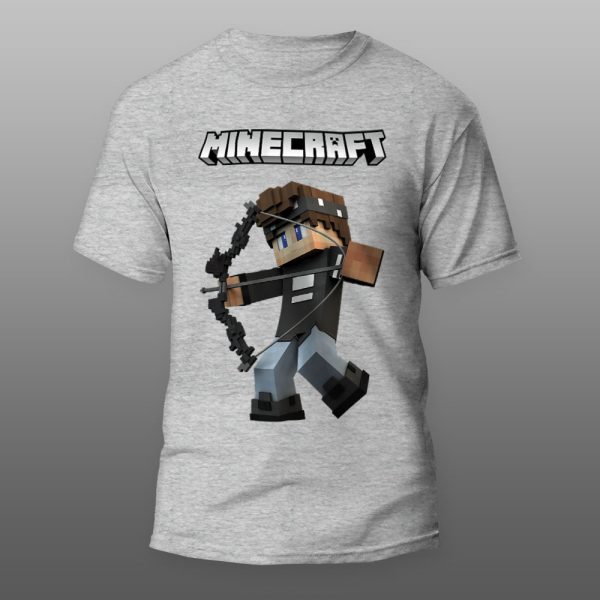 Minecraft 06 | muška i ženska majica (bela, crna, siva) - Image 3