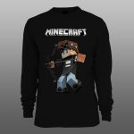 Minecraft 06 | muški i ženski duks (bela, crna, siva) - Image 2