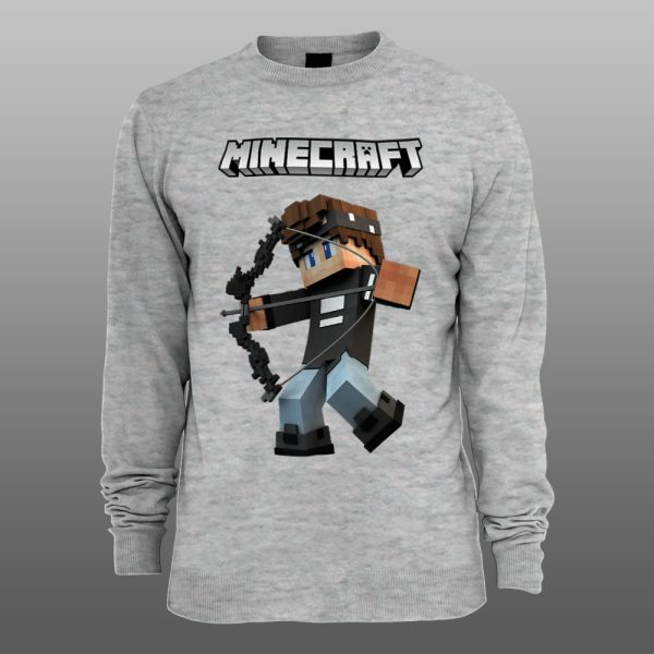 Minecraft 06 | muški i ženski duks (bela, crna, siva) - Image 3