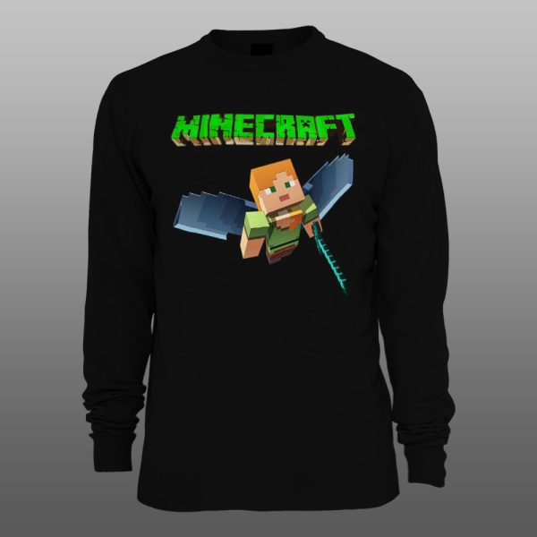 Minecraft 09 | muški i ženski duks (bela, crna, siva) - Image 2