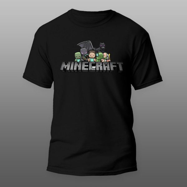 Minecraft 14 | muška i ženska majica (bela, crna, siva) - Image 2