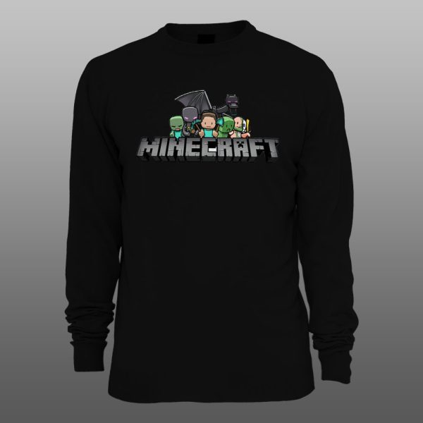 Minecraft 14 | muški i ženski duks (bela, crna, siva) - Image 2