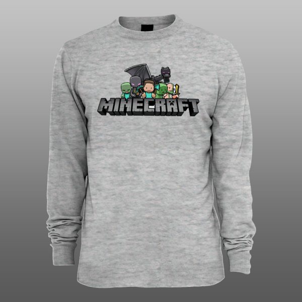 Minecraft 14 | muški i ženski duks (bela, crna, siva) - Image 3