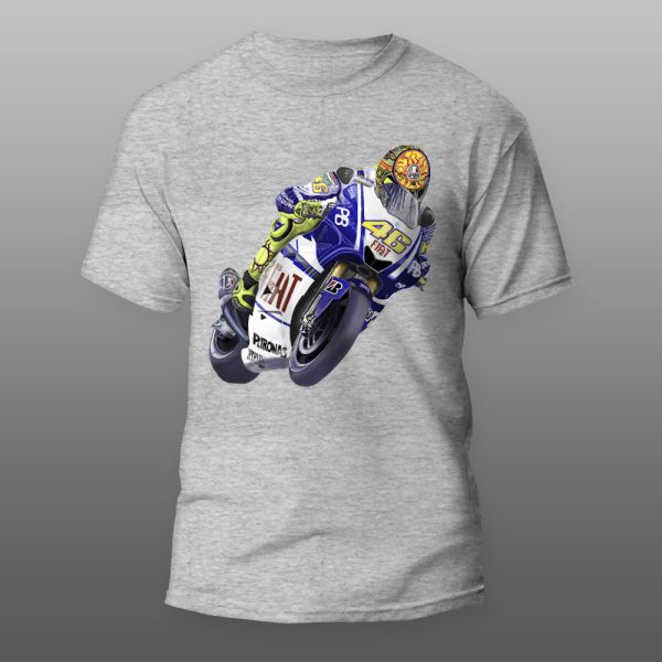 Valentino Rossi 02 | muška i ženska majica (bela, crna, siva) - Image 3