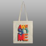 AWESOME – beli/natur ceger sa štampom - Image 2