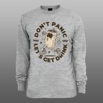 Dont Panic | muški i ženski duks (bela, crna, siva) - Image 3