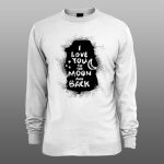 I Love You To The Moon | muški i ženski duks (bela, crna, siva)