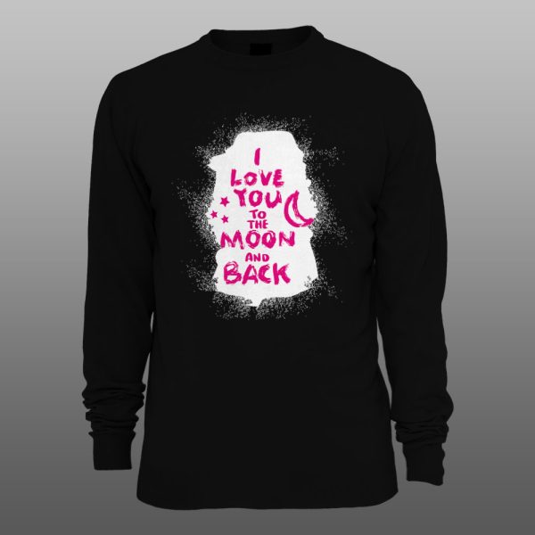 I Love You To The Moon | muški i ženski duks (bela, crna, siva) - Image 2