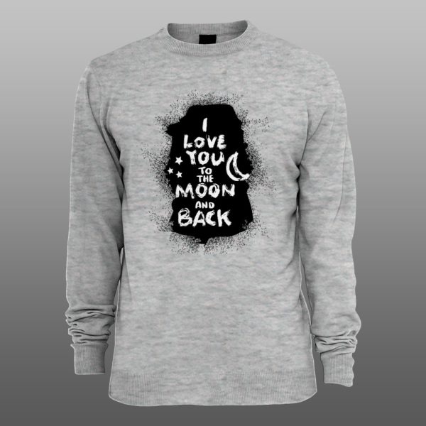 I Love You To The Moon | muški i ženski duks (bela, crna, siva) - Image 3