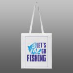 Lets Go Fishing – beli/natur ceger sa štampom