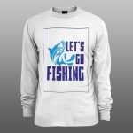 Lets Go Fishing | muški i ženski duks (bela, crna, siva)