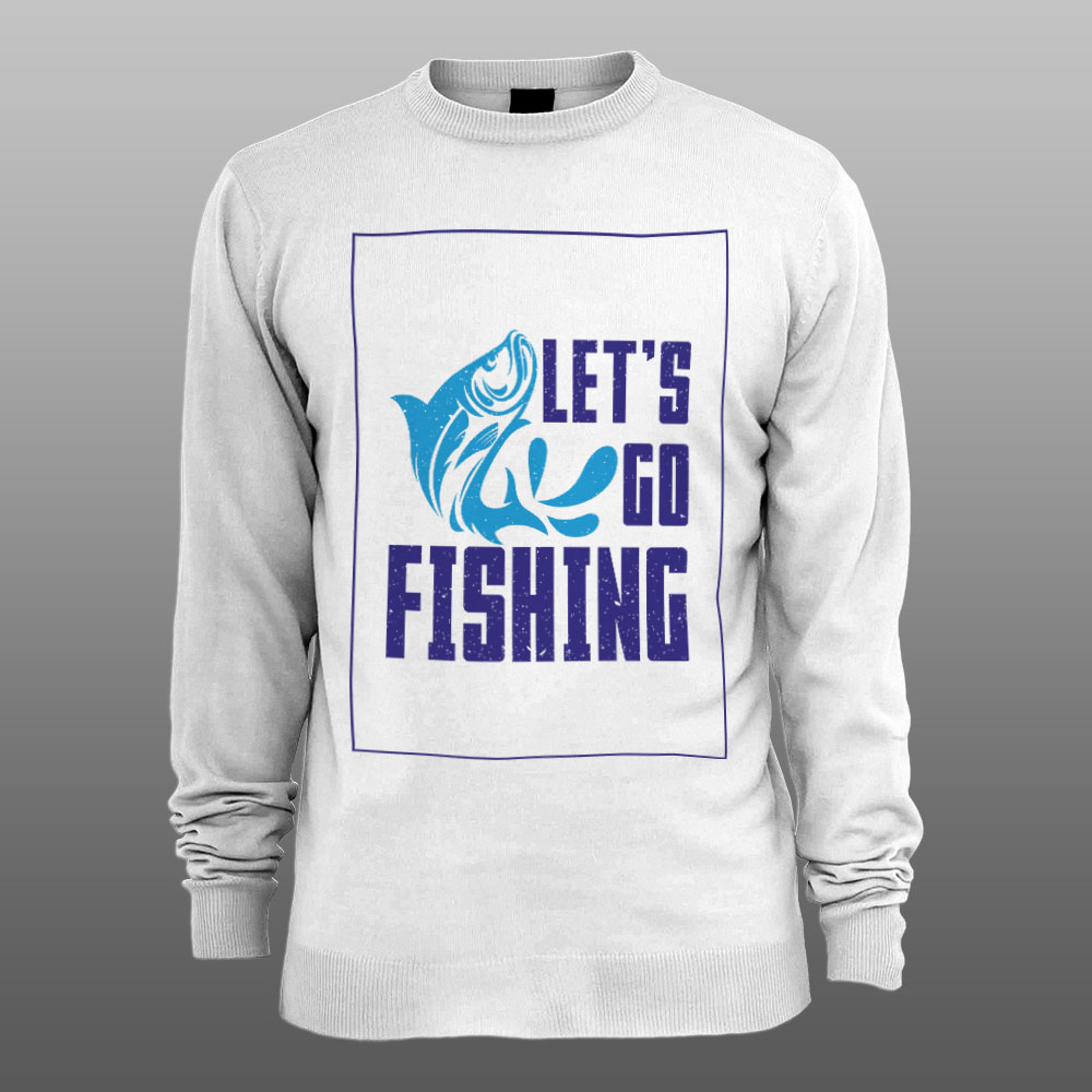 Lets-Go-Fishing-muski-beli-duks Lets Go Fishing | muški i ženski duks (bela, crna, siva) - Image 1