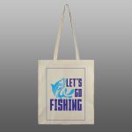 Lets Go Fishing – beli/natur ceger sa štampom - Image 2