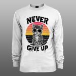 Never Give Up2 | muški i ženski duks (bela, crna, siva)
