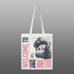 Welcome to the Getho – beli/natur ceger sa štampom