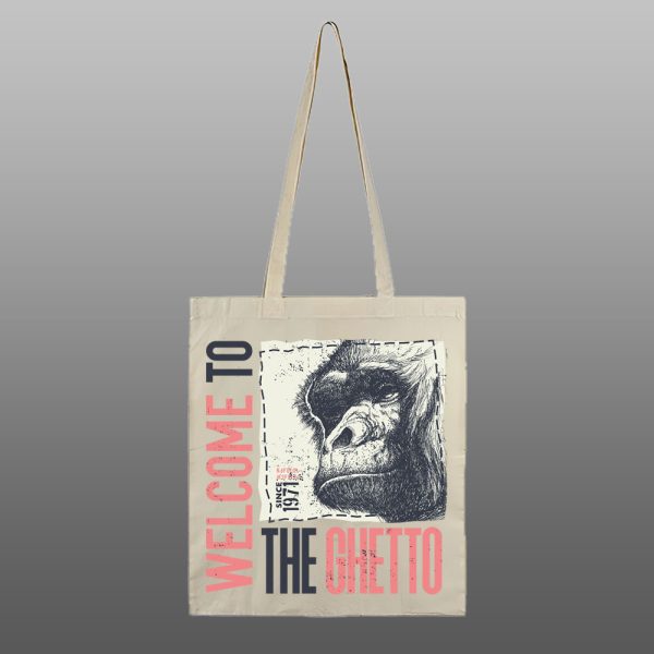 Welcome to the Getho – beli/natur ceger sa štampom - Image 2