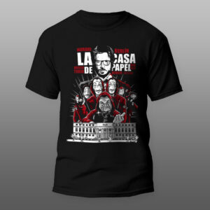Money Heist La Casa de Papel 5 crna majica