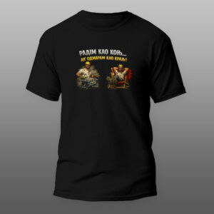 Radom kao kon, al odmaram kao kralj crna majica