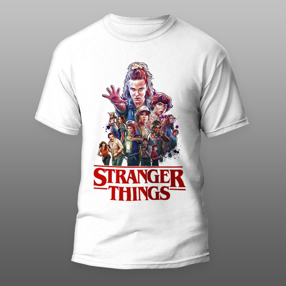 Stranger Things 1 bela majica Stranger Things 1 bela majica
