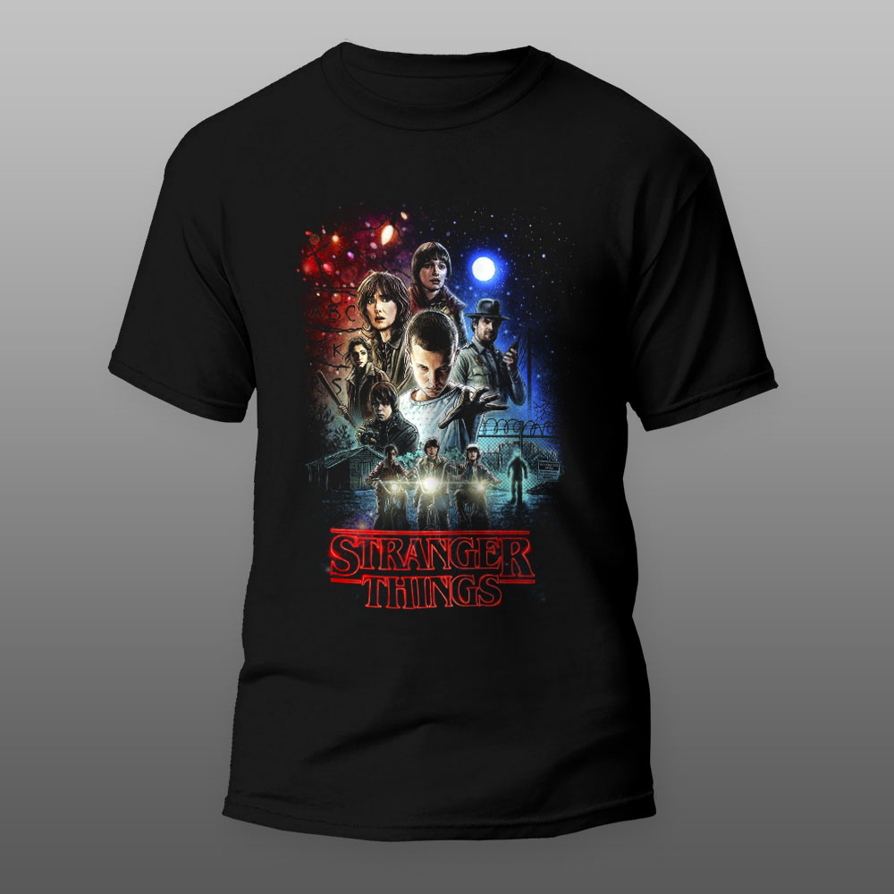 Stranger Things 7 crna majica Stranger Things 7 crna majica