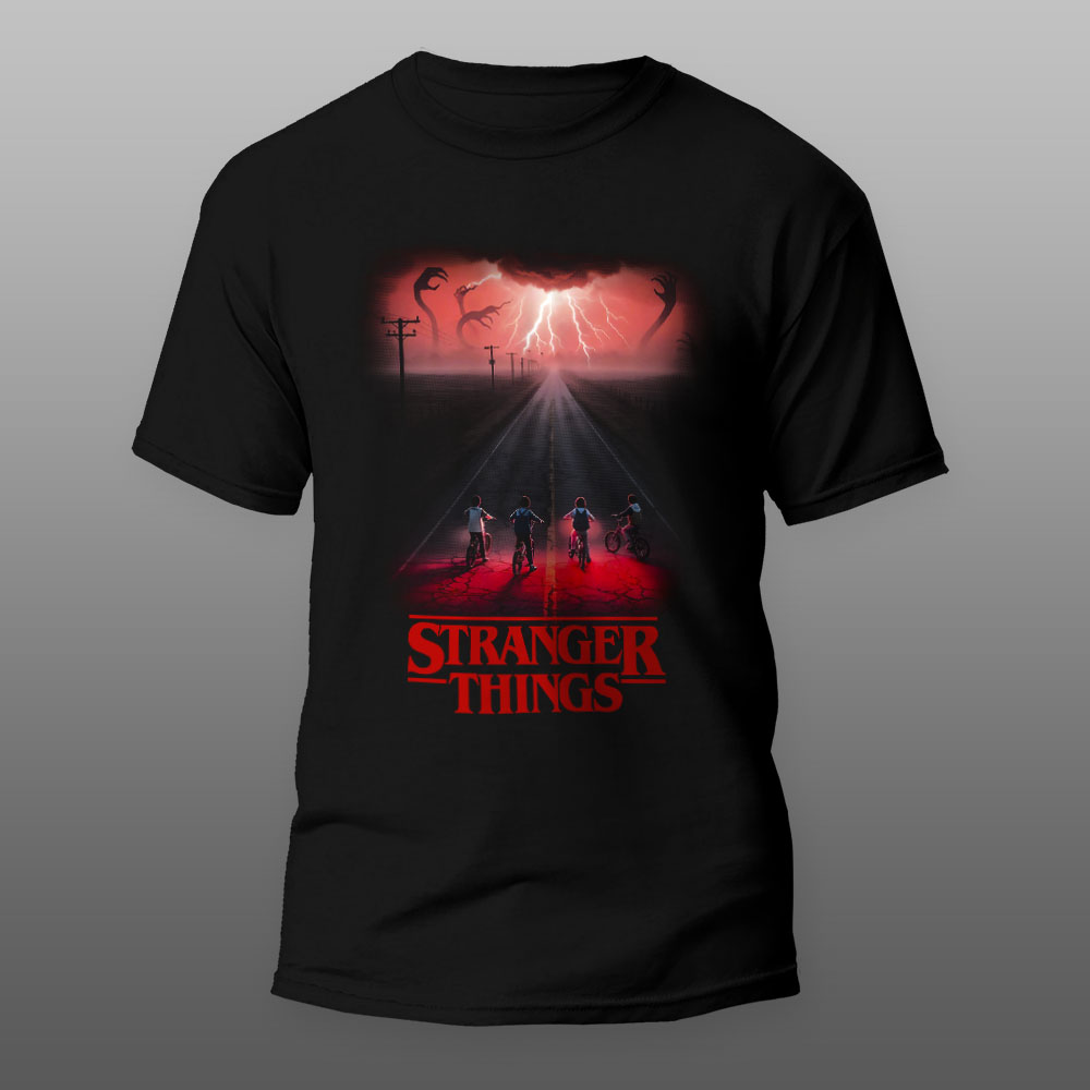 Stranger Things 9 crna majica Stranger Things 9 crna majica